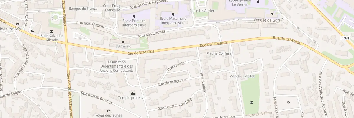 Plan du 42 Rue de la Marne à Saint-Lô