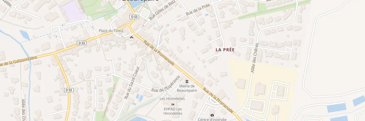 Plan du 13 Rue de la Promenade à Beaurepaire