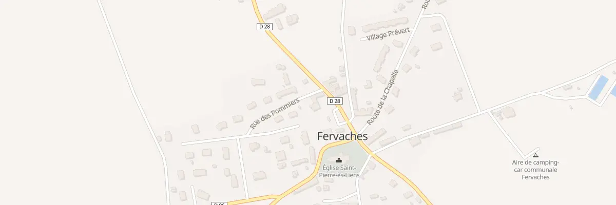 Plan du 27 Le Bourg - Fervaches à Tessy-Bocage