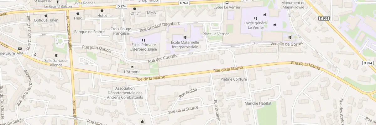 Plan du 43 Rue de la Marne à Saint-Lô