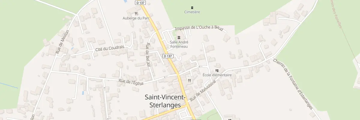 Plan du 19 Rue nationale à Saint-Vincent-Sterlanges