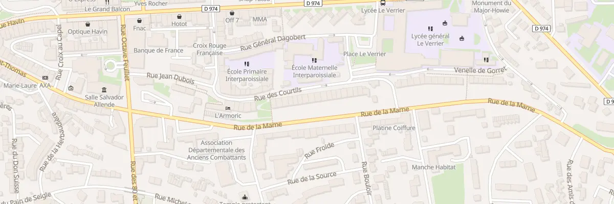 Plan du 39 Rue de la Marne à Saint-Lô