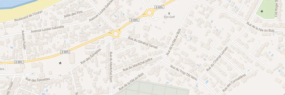 Plan du 13 Rue du Marechal Gallieni à Fouras