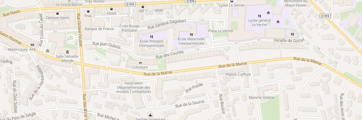 Plan du 35 Rue de la Marne à Saint-Lô