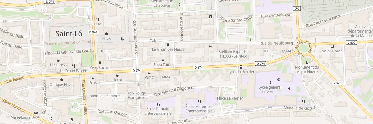 Plan du 43 Rue Maréchal Leclerc à Saint-Lô