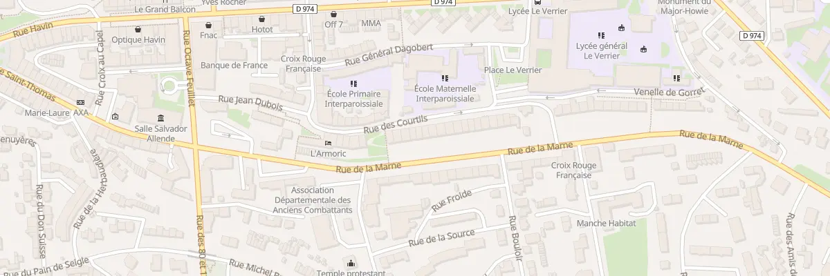 Plan du 33 Rue de la Marne à Saint-Lô
