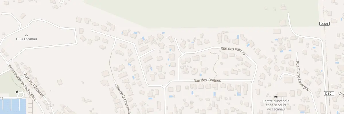 Plan du 38 Rue des Vallons à Lacanau
