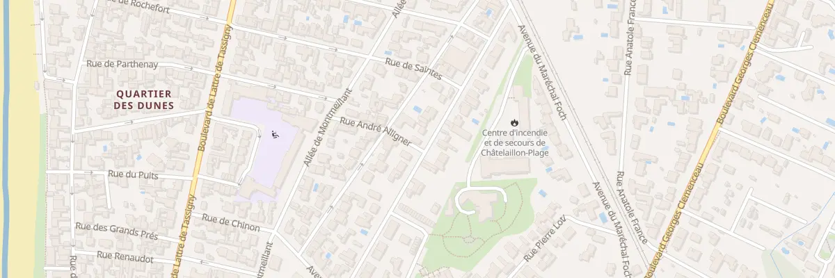 Plan du 13 Rue Andre Alligne à Châtelaillon-Plage