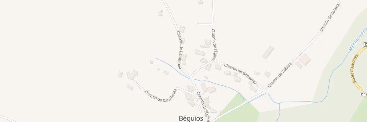 Plan du 62 Che de Baratenea à Béguios