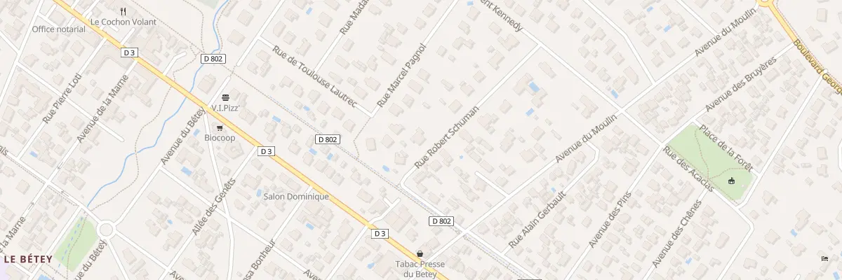 Plan du 3 Rue Robert Schumann à Andernos-les-Bains