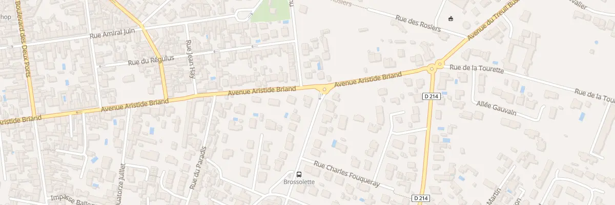 Plan du 9002 Rue Aristide Briand à Fouras