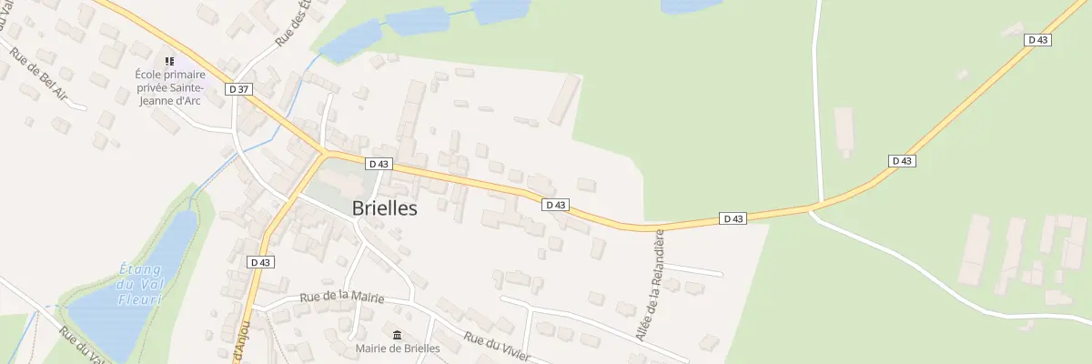 Plan du 25 Rue du Maine à Brielles