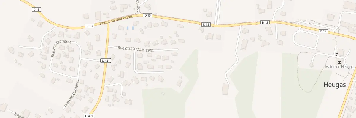 Plan du 10 Rue du 19 Mars 1962 à Heugas