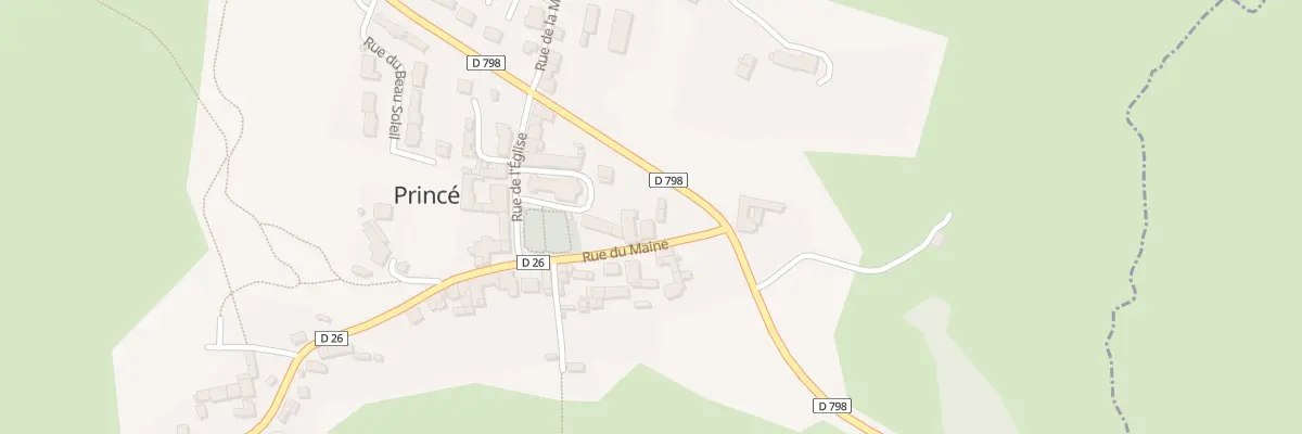 Plan du 3 Rue du Maine à Princé