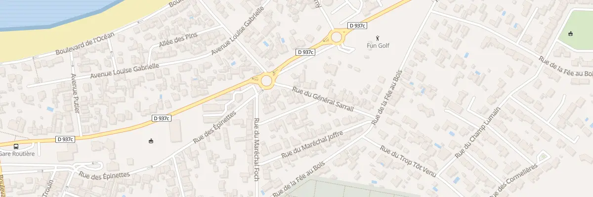 Plan du 10 Rue du Marechal Gallieni à Fouras