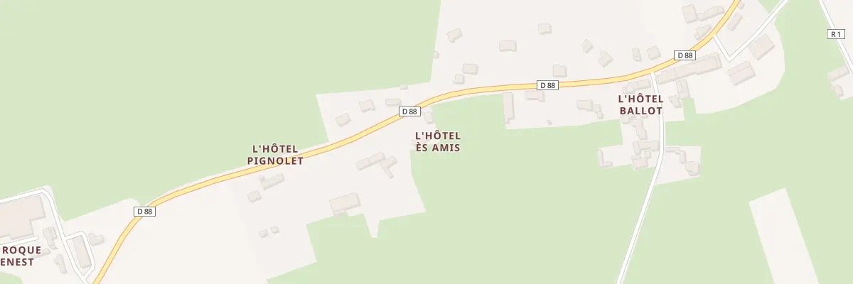 Plan du 11 L’Hotel Es Amis à Airel