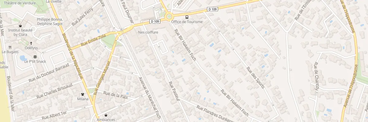 Plan du 16 Rue Bir Hackeim Foch à Châtelaillon-Plage