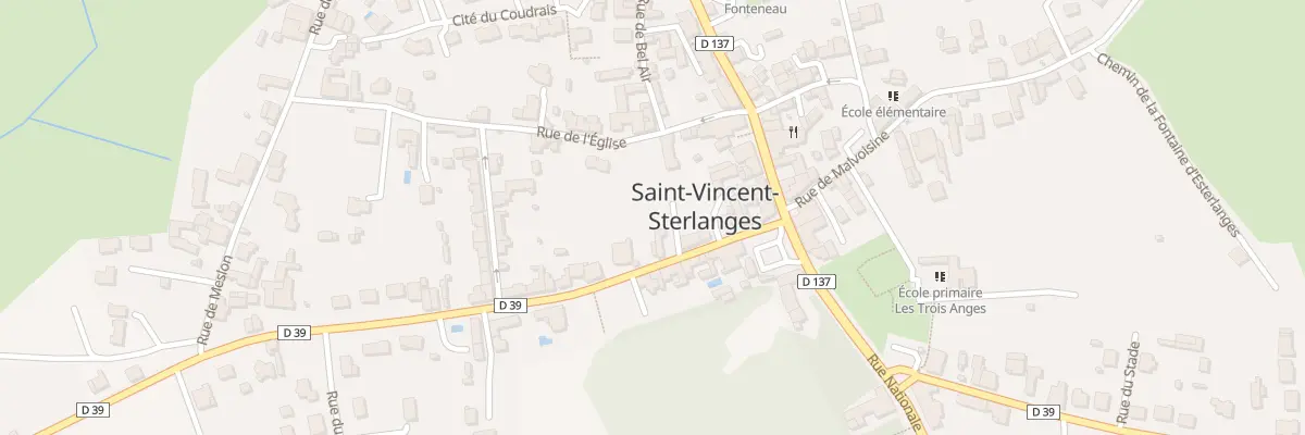 Plan du 14 Rue de sainte-cécile à Saint-Vincent-Sterlanges