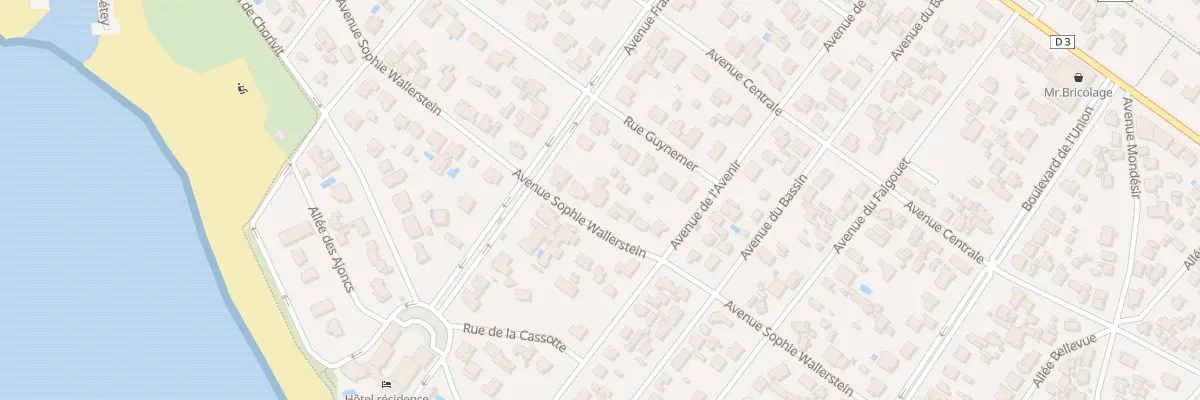Plan du 22 Rue Sophie Wallerstein à Andernos-les-Bains