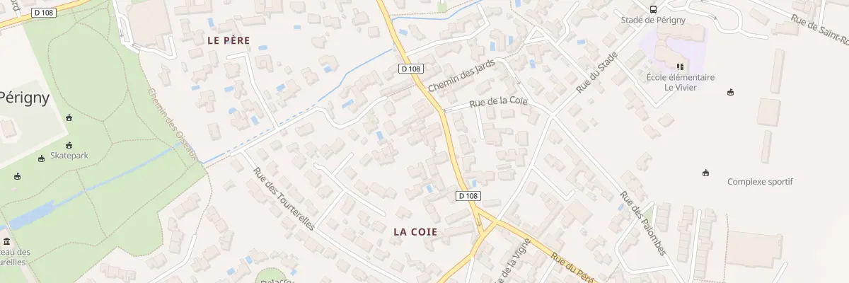 Plan du 98 Rue du Péré à Périgny