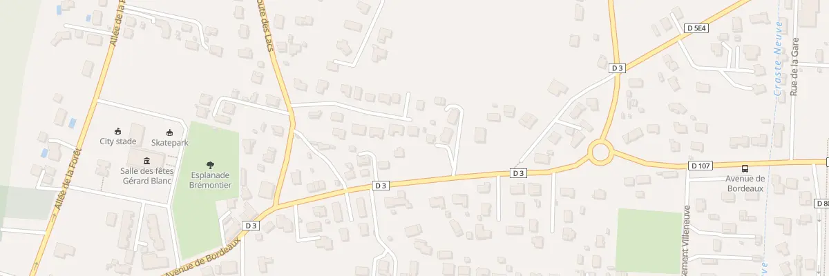 Plan du 3 Rte des Lacs au Porge