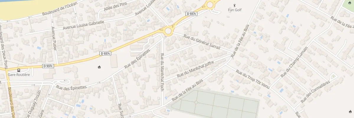 Plan du 3 Rue du Marechal Gallieni à Fouras