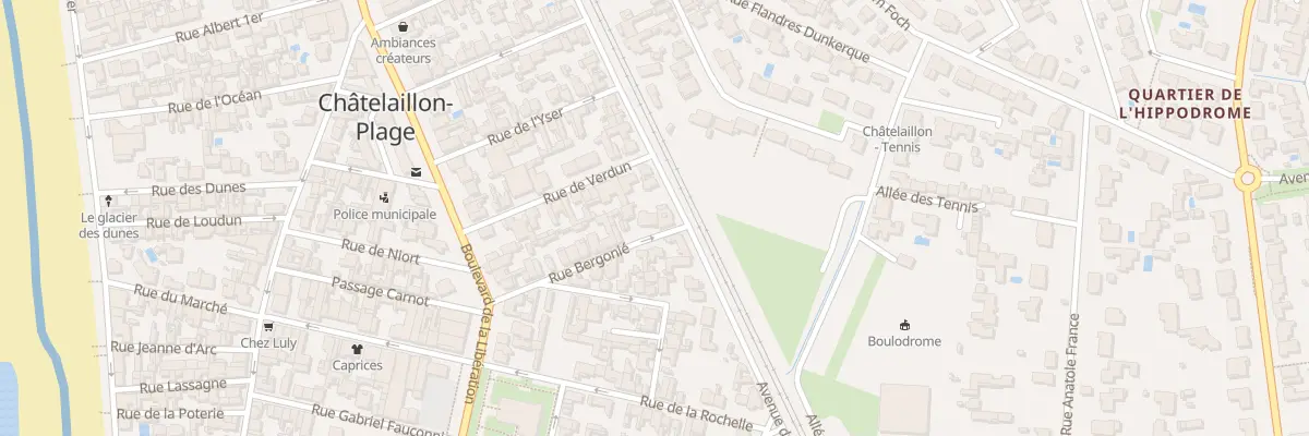 Plan du 23B Rue Bergonie à Châtelaillon-Plage
