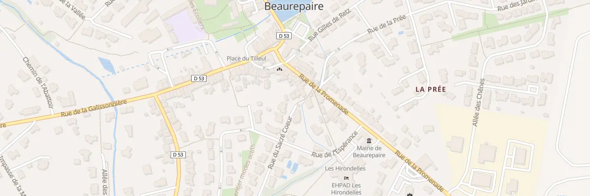 Plan du 16 Rue de la Promenade à Beaurepaire