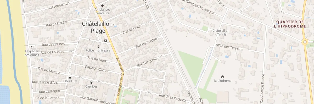 Plan du 21B Rue Bergonie à Châtelaillon-Plage