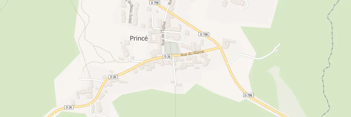 Plan du 6 Rue du Maine à Princé