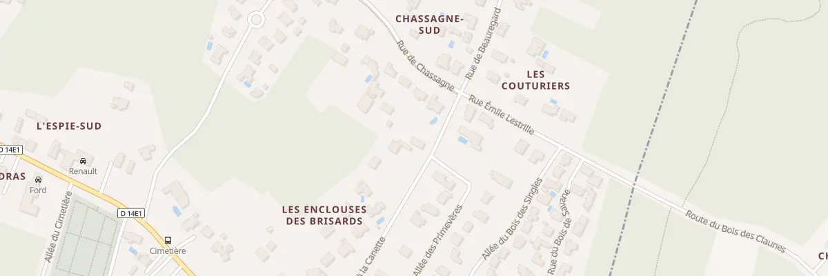 Plan du 23 Rue de la Matte à la Canette à Étaules