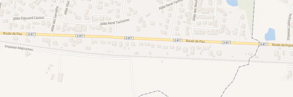 Plan du 710 Rte de Pau à Peyrehorade