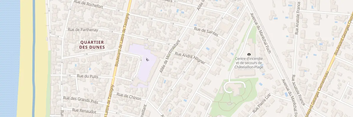 Plan du 4 Rue Andre Alligne à Châtelaillon-Plage