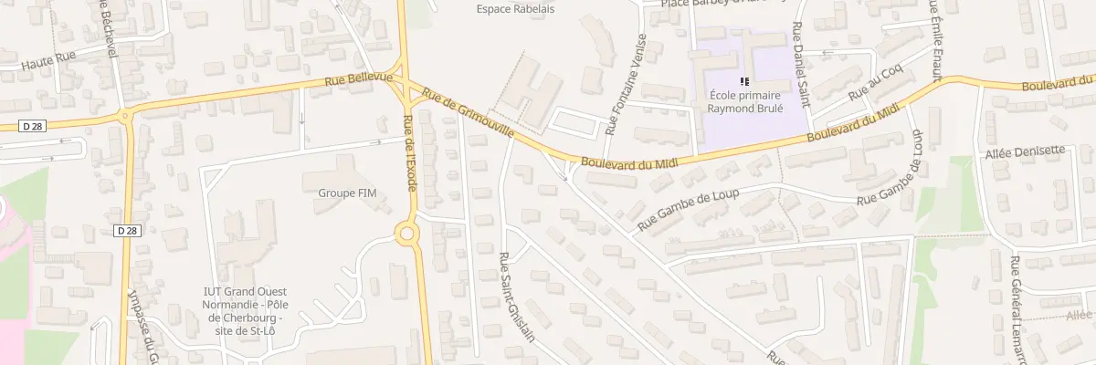 Plan du 6 Rue de la Ferroniere à Saint-Lô