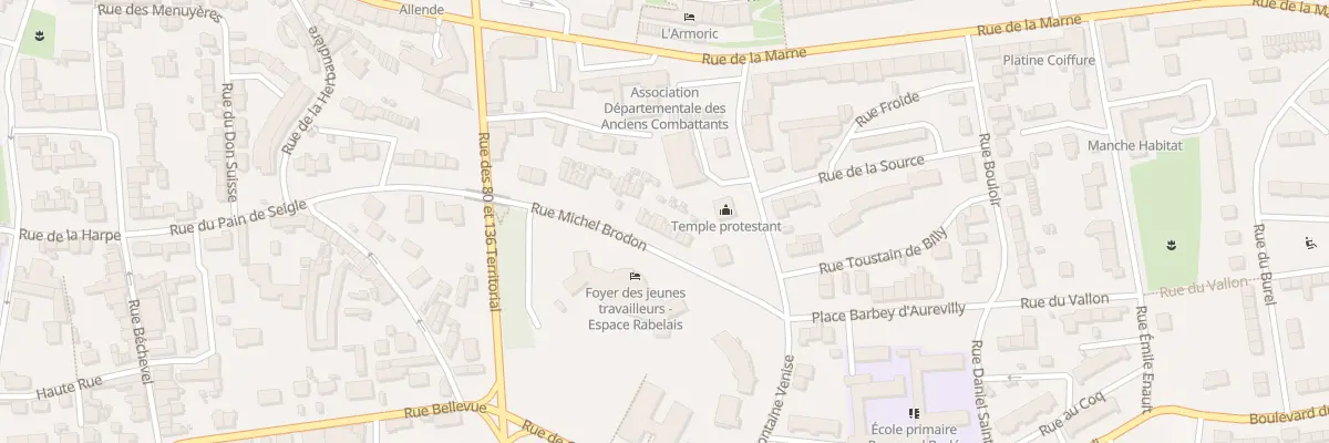 Plan du 51 Rue Michel Brodon à Saint-Lô
