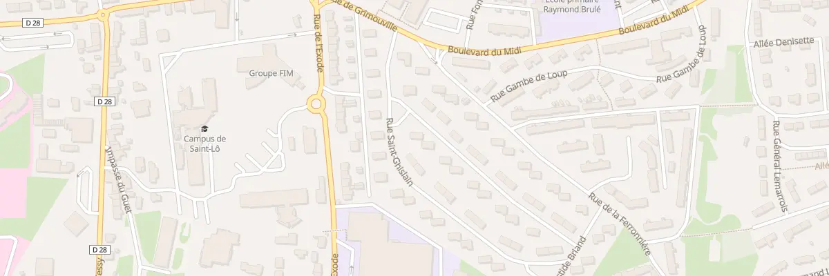 Plan du 52 Rue Robert Schuman à Saint-Lô