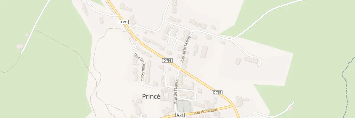 Plan du 1 Rue de la Mairie à Princé