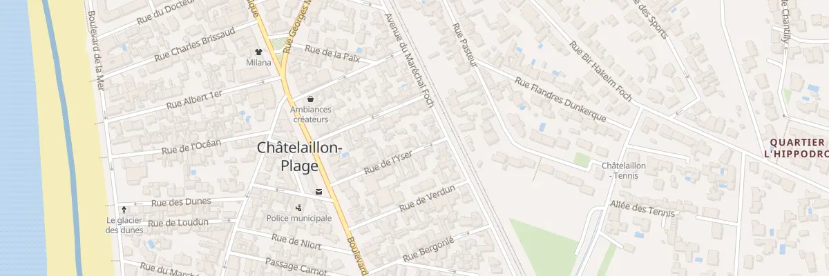 Plan du 17 Rue de l’Yser à Châtelaillon-Plage