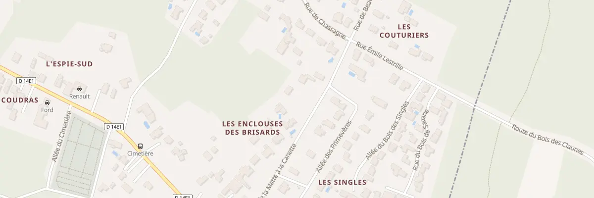 Plan du 17 Rue de la Matte à la Canette à Étaules