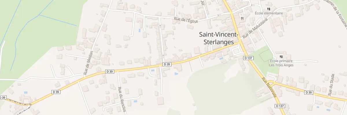 Plan du 28 Rue de sainte-cécile à Saint-Vincent-Sterlanges