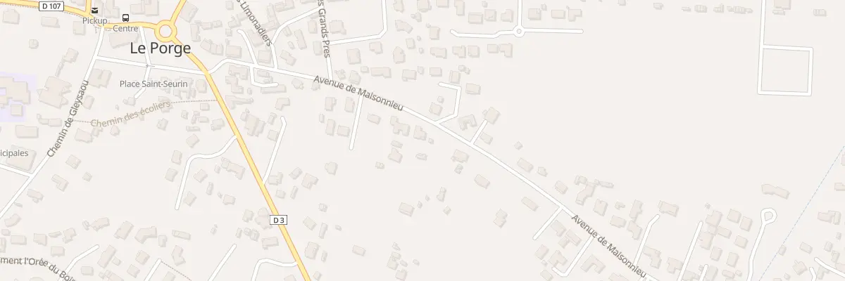 Plan du 14 Av de Maisonnieu au Porge