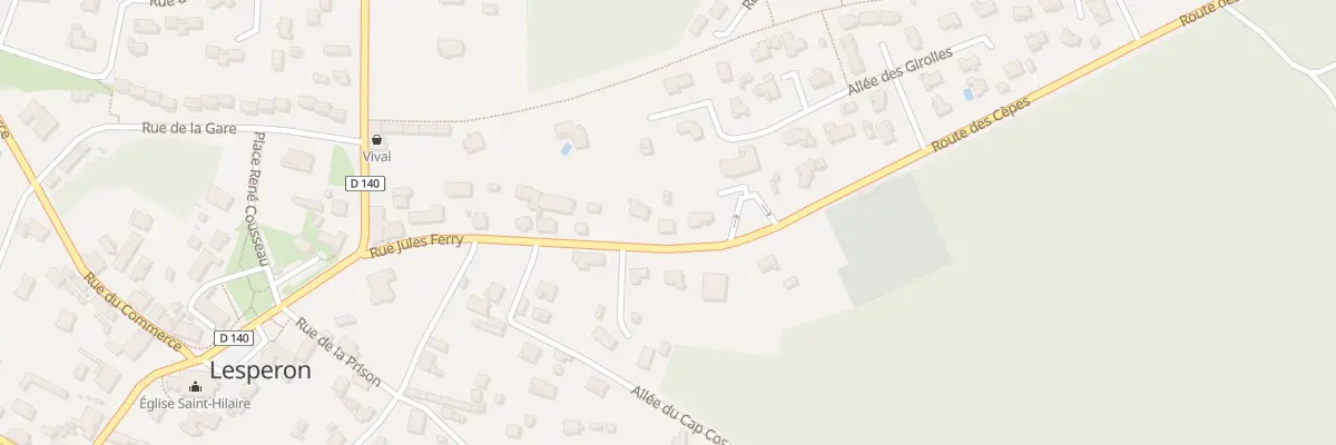 Plan du 219 Rue Jules Ferry à Lesperon