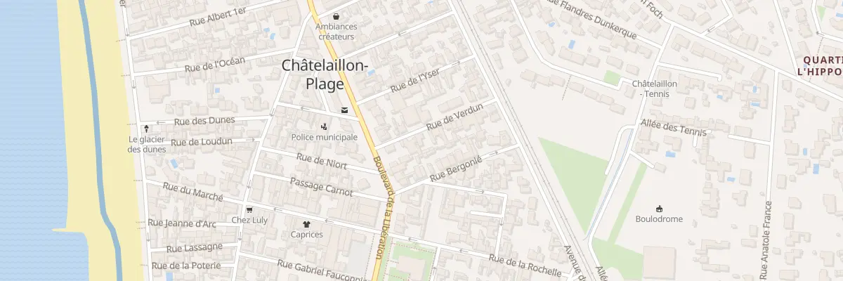 Plan du 10 Rue de Verdun à Châtelaillon-Plage