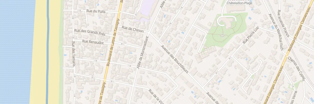 Plan du 10 Av des Boucholeurs à Châtelaillon-Plage
