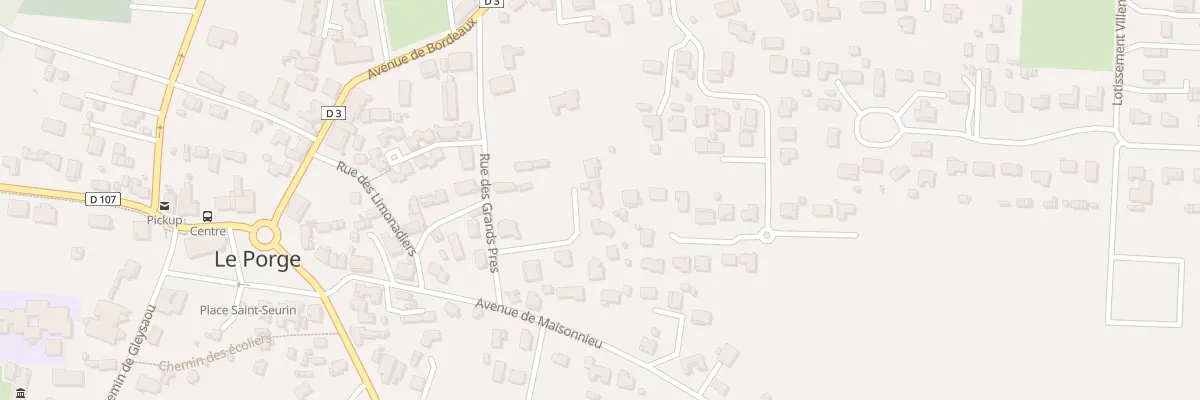Plan du 2C Rue des Grands Prés au Porge