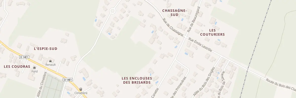 Plan du 66 Rue de Chassagne à Étaules