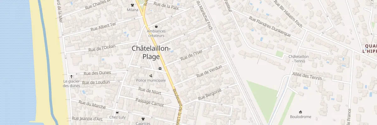 Plan du 12 Rue de l’’Yser à Châtelaillon-Plage