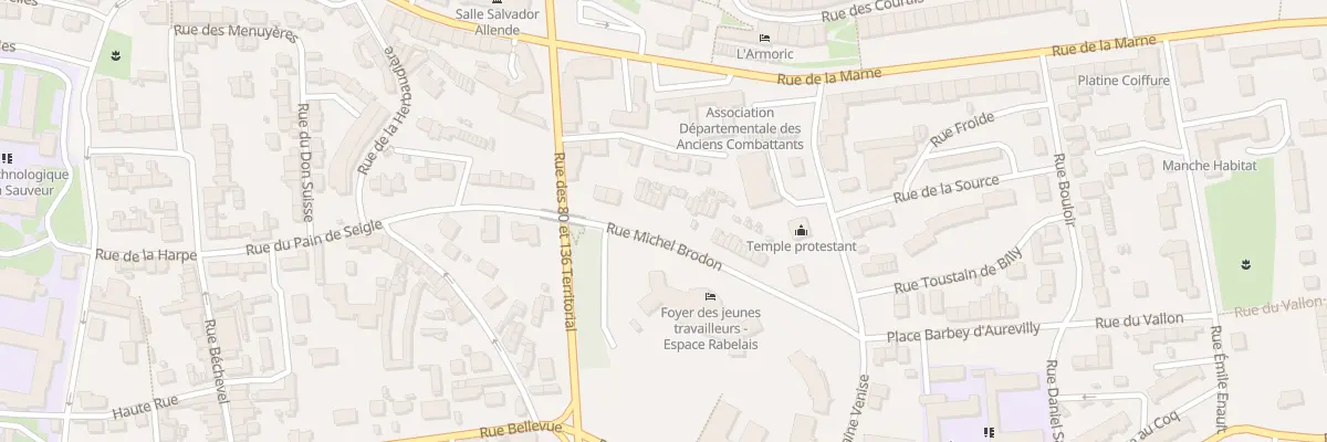 Plan du 33 Rue Michel Brodon à Saint-Lô