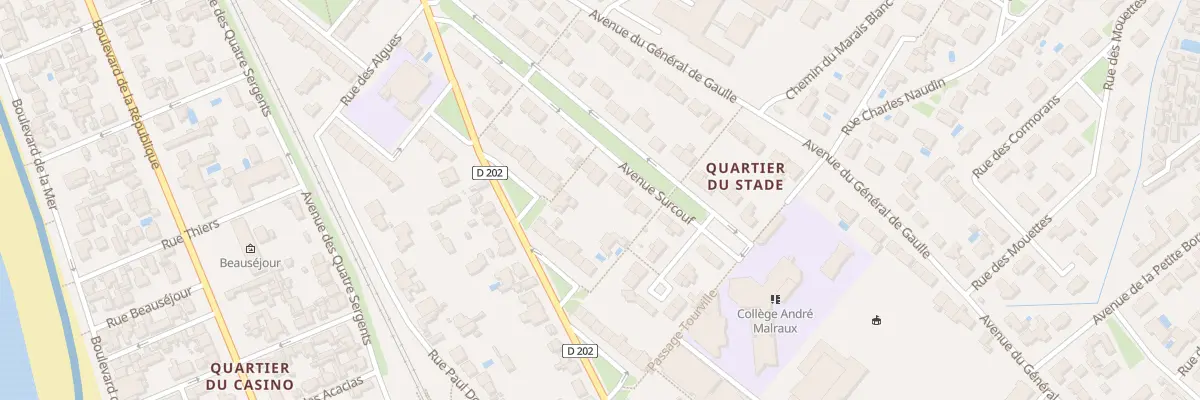 Plan du 22 Av Surcouf à Châtelaillon-Plage