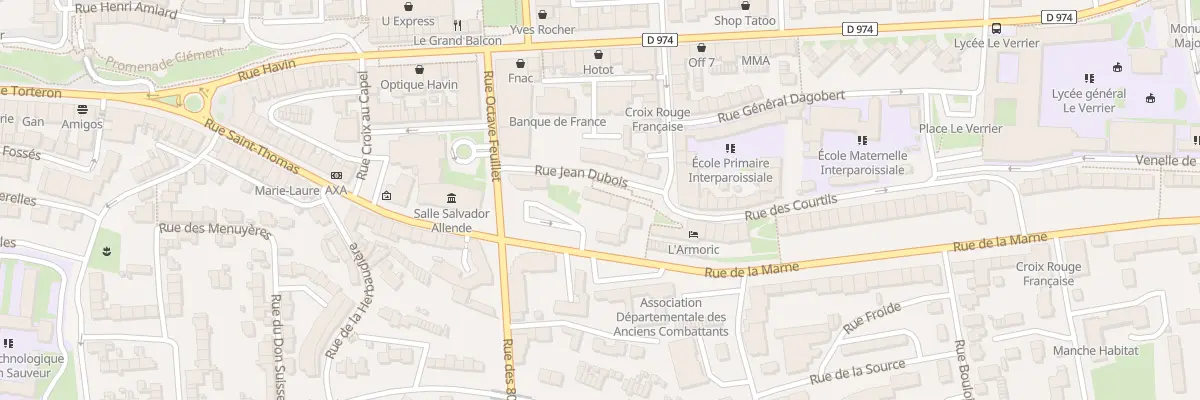 Plan du 3 Rue de la Marne à Saint-Lô